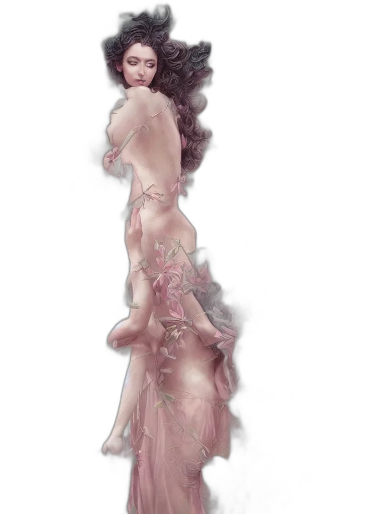 dress, concept art, fantasy art, photorealistic transparent PNG cut-out