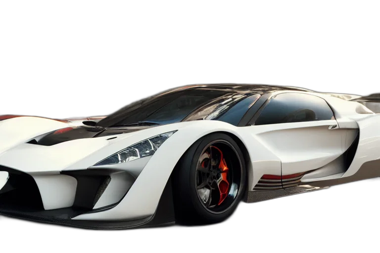 car, 3d render, concept art, photorealistic transparent PNG cut-out