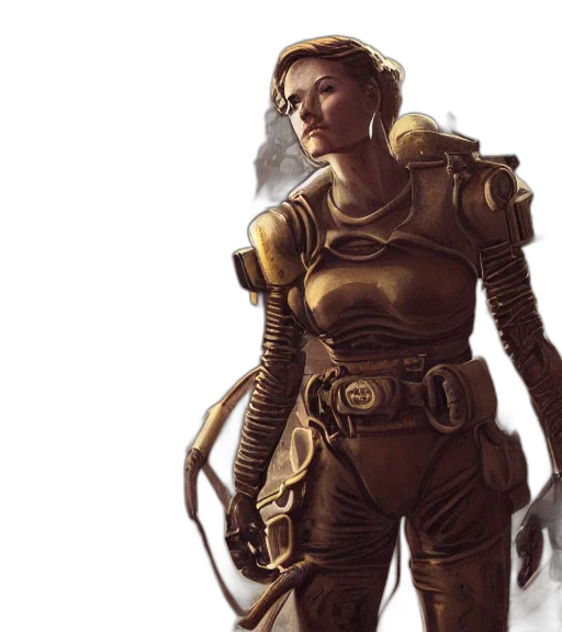 robot, concept art, fantasy art, cyberpunk transparent PNG cut-out