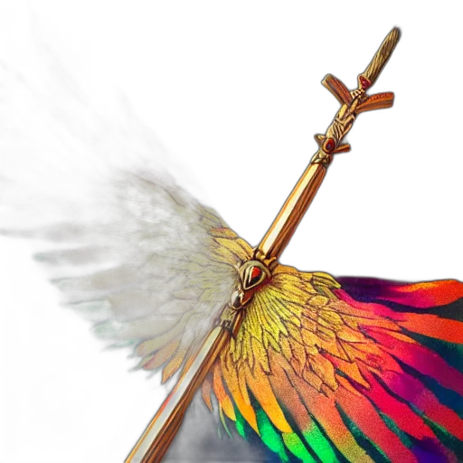 sword, weapon, staff, fantasy art transparent PNG cut-out