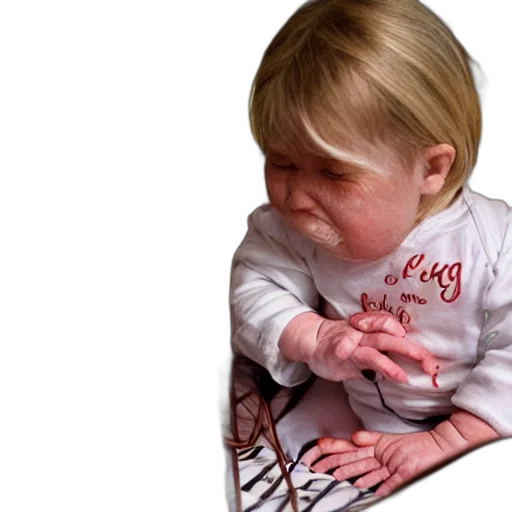 face, photorealistic, 3d render, baby transparent PNG cut-out