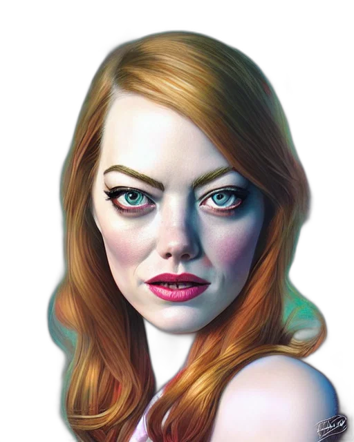 face, dress, photorealistic, comic book art transparent PNG cut-out