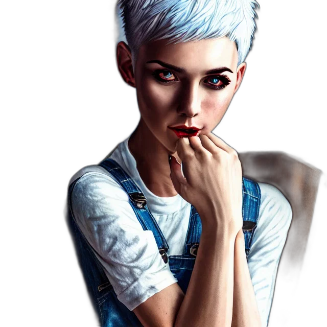 face, photorealistic, comic book art, concept art transparent PNG cut-out