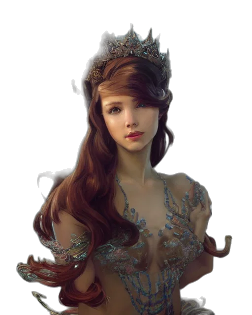 crown, jewelry, dress, face transparent PNG cut-out