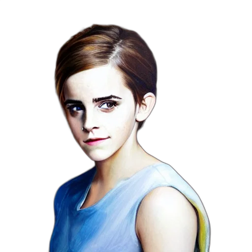 face, dress, photorealistic, watercolor transparent PNG cut-out
