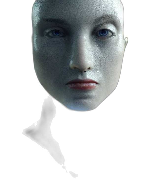 mask, face, robot, creature transparent PNG cut-out