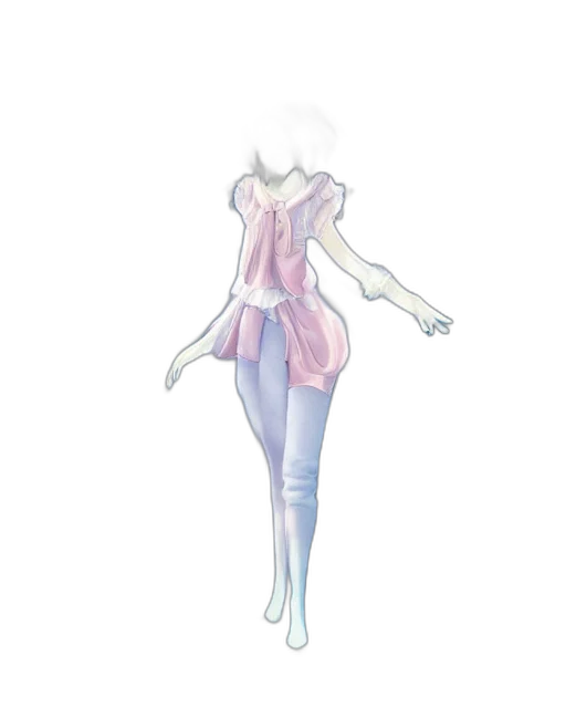 dress, jacket, mask, staff transparent PNG cut-out