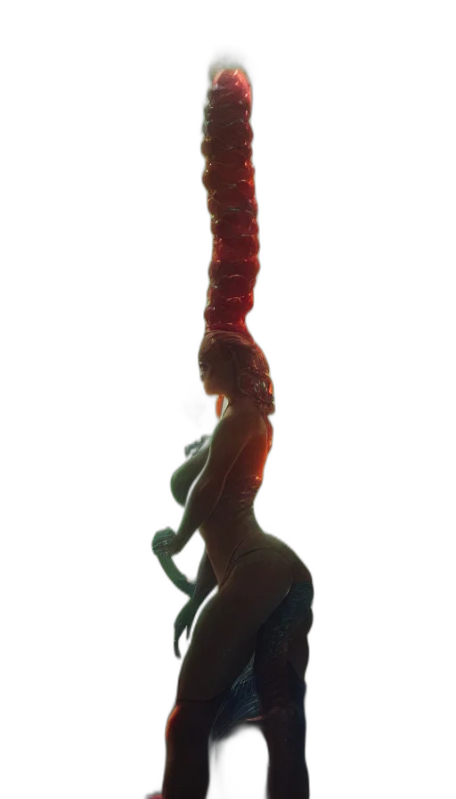 staff, hair, crown, sword transparent PNG cut-out