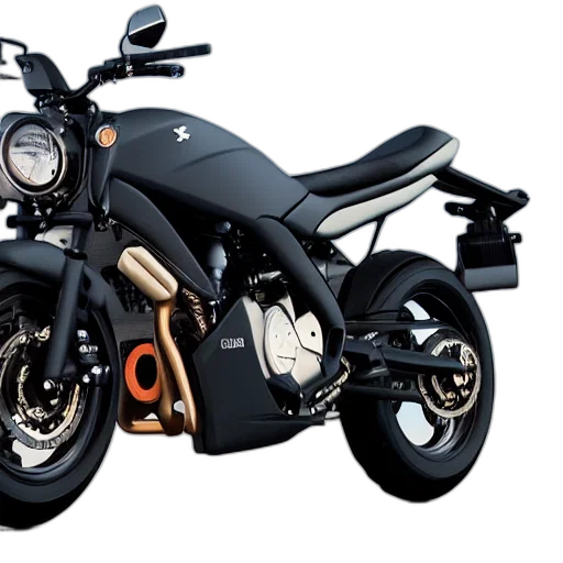 3d render, suzuki, gsx, matte transparent PNG cut-out