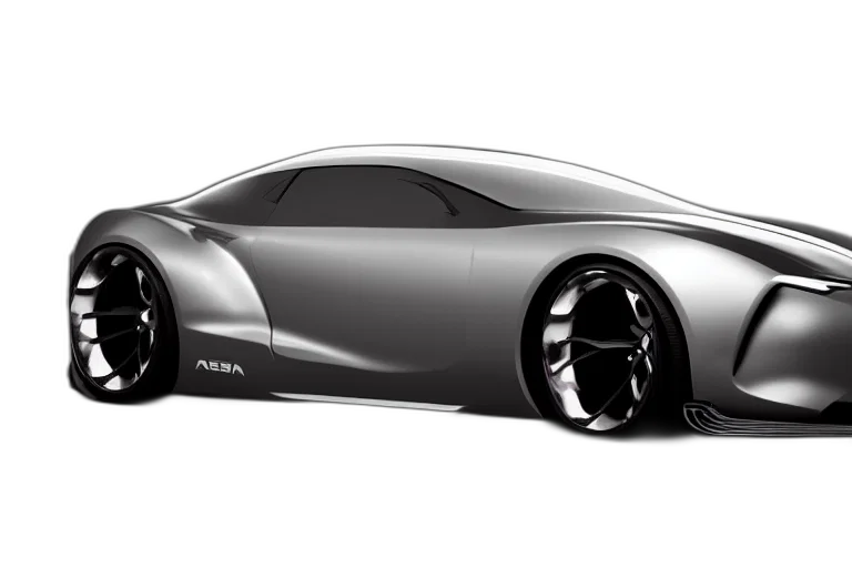 car, concept art, photorealistic, 3d render transparent PNG cut-out