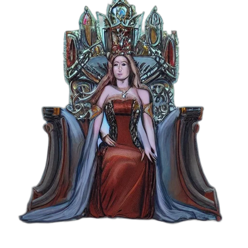 crown, dress, jewelry, fantasy art transparent PNG cut-out