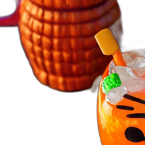 bottle, food, 3d render, closeup transparent PNG cut-out
