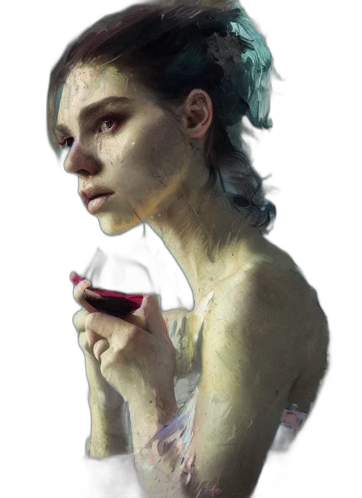 face, dress, bottle, jewelry transparent PNG cut-out