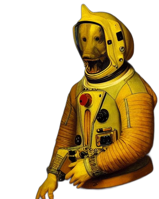 robot, mask, jacket, staff transparent PNG cut-out