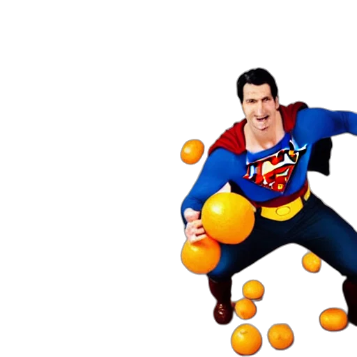 3d render, photorealistic, concept art, superman transparent PNG cut-out