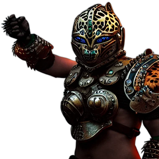 mask, concept art, 3d render, fantasy art transparent PNG cut-out
