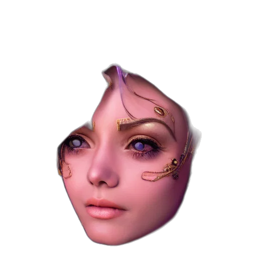 mask, face, crown, creature transparent PNG cut-out