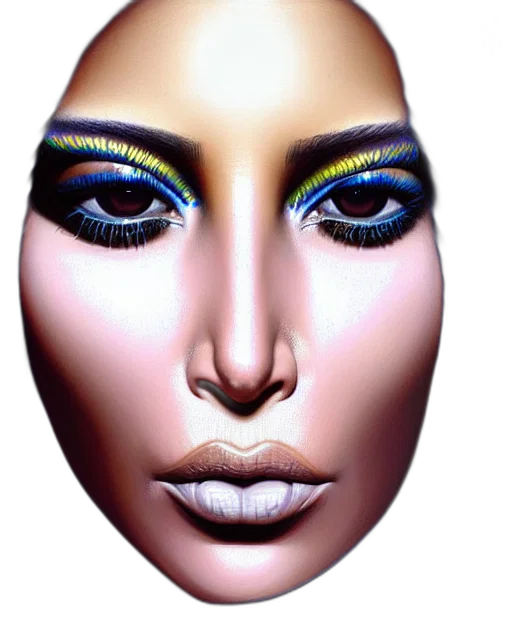 face, mask, jewelry, photorealistic transparent PNG cut-out