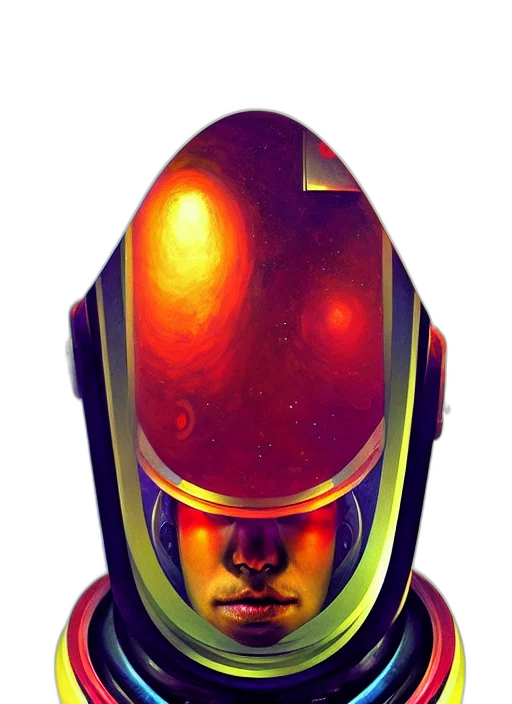 robot, mask, face, comic book art transparent PNG cut-out