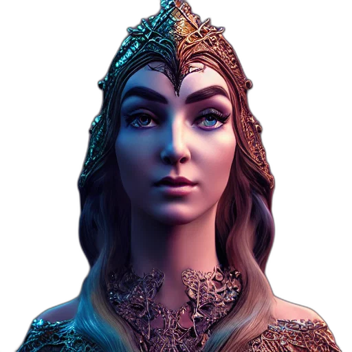 crown, jewelry, face, staff transparent PNG cut-out