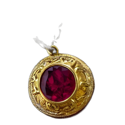 jewelry, crown, red, macro transparent PNG cut-out