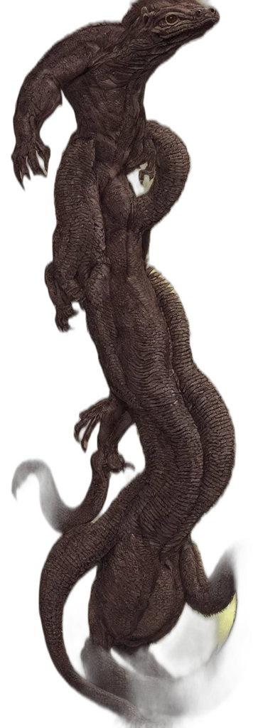 dragon, creature, animal, staff transparent PNG cut-out