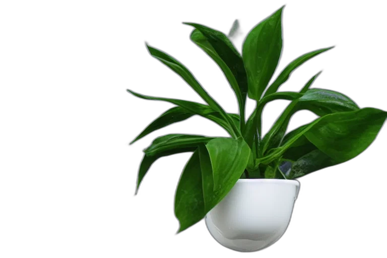 3d render, photorealistic, airpod, plant transparent PNG cut-out