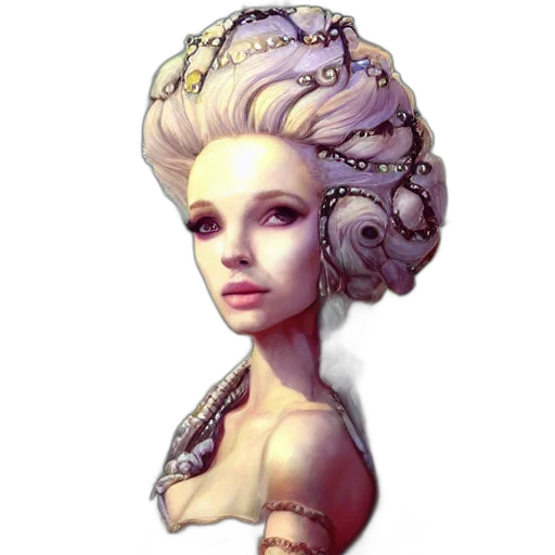 crown, hair, face, dress transparent PNG cut-out