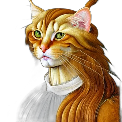 animal, staff, hair, photorealistic transparent PNG cut-out