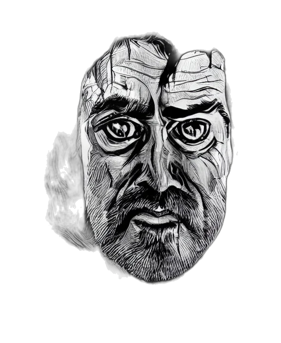 mask, face, jacket, creature transparent PNG cut-out