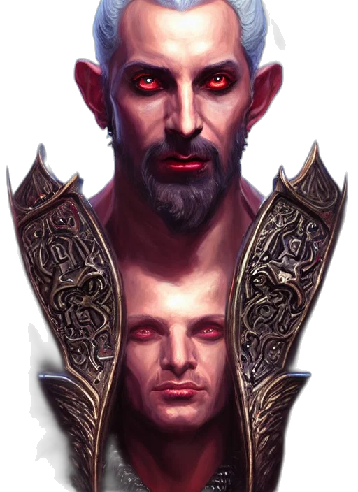 face, mask, staff, fantasy art transparent PNG cut-out