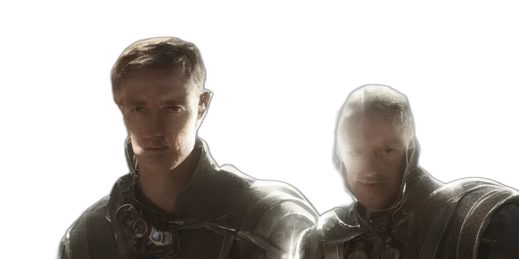 face, concept art, 3d render, outer space transparent PNG cut-out