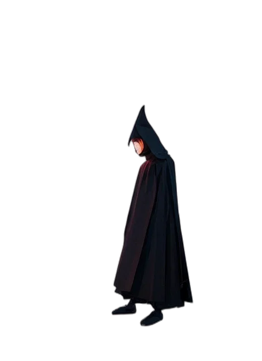 jacket, dress, staff, umbrella transparent PNG cut-out
