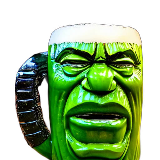 bottle, face, mask, crown transparent PNG cut-out