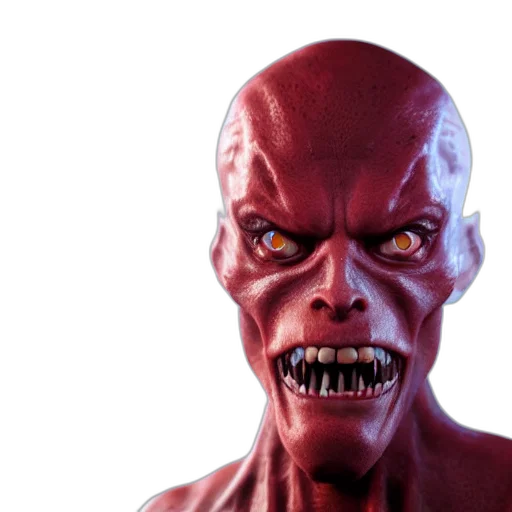 mask, face, creature, 3d render transparent PNG cut-out