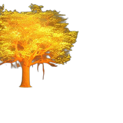 tree, crown, 3d render, concept art transparent PNG cut-out