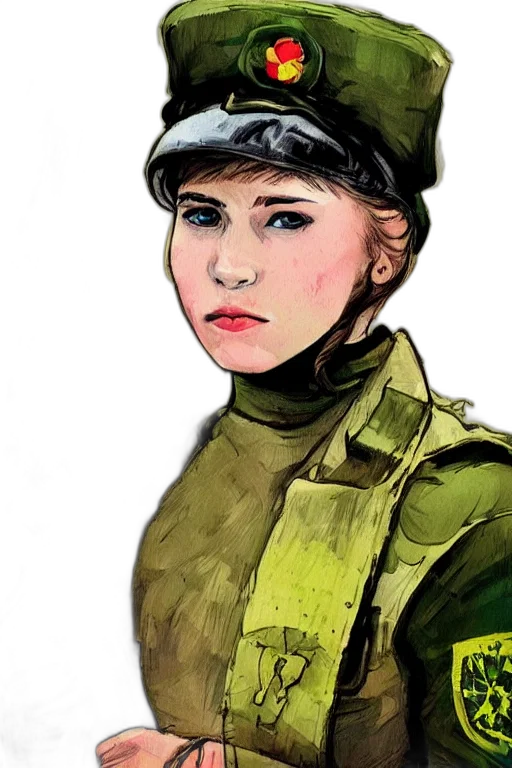 face, staff, comic book art, photorealistic transparent PNG cut-out