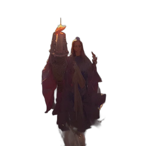 staff, creature, mask, crown transparent PNG cut-out