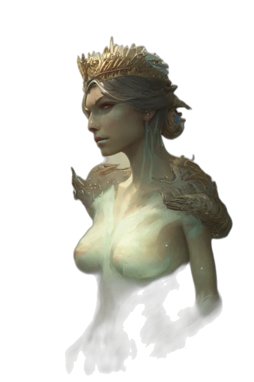 crown, jewelry, staff, face transparent PNG cut-out