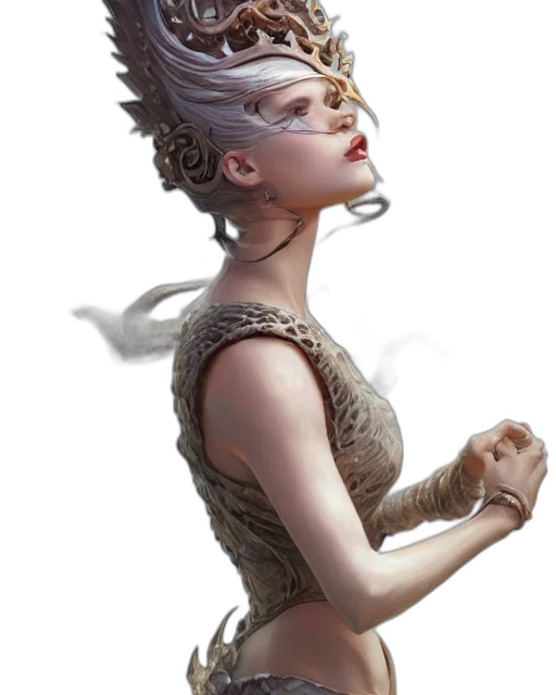 staff, face, mask, dragon transparent PNG cut-out