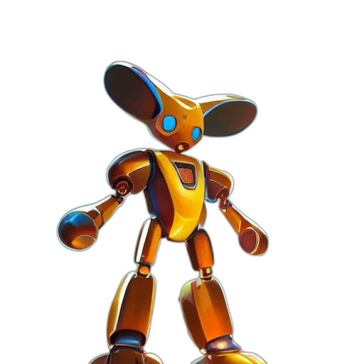 robot, animal, creature, staff transparent PNG cut-out