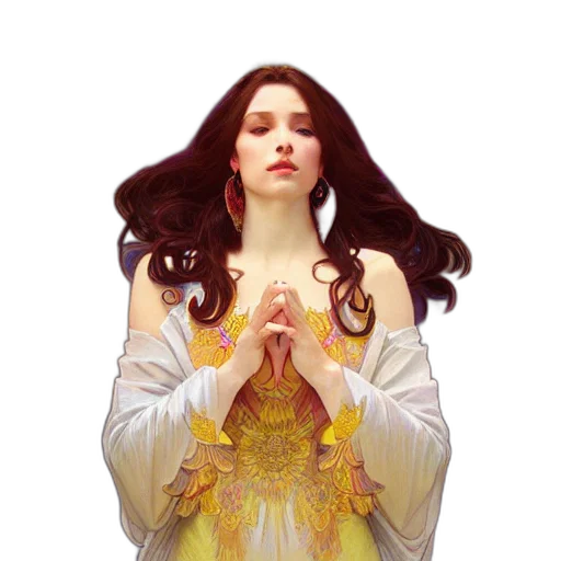 crown, dress, jewelry, fantasy art transparent PNG cut-out