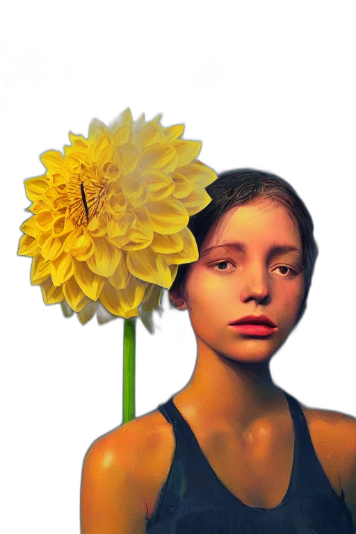 flower, face, crown, mask transparent PNG cut-out