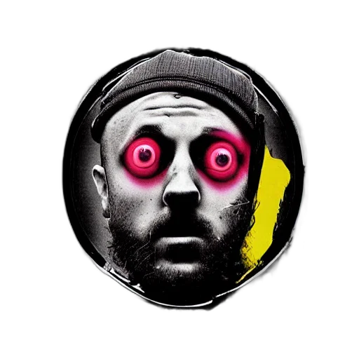mask, face, comic book art, cartoon transparent PNG cut-out