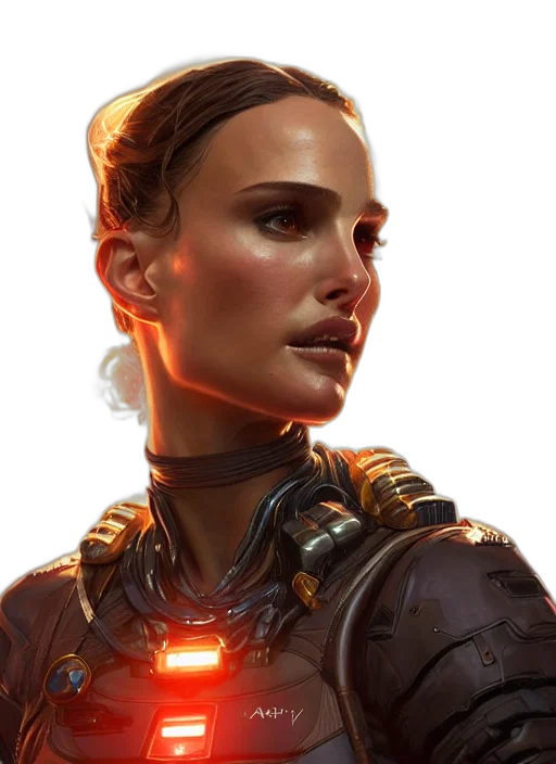 face, robot, staff, jewelry transparent PNG cut-out