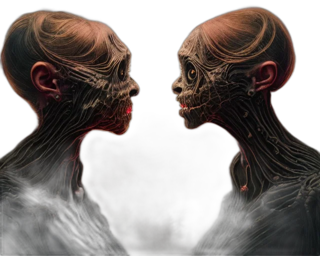 mask, face, hair, creature transparent PNG cut-out