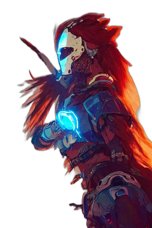 mask, sword, staff, weapon transparent PNG cut-out