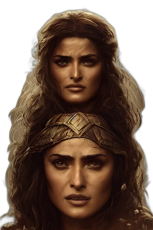 crown, face, jewelry, fantasy art transparent PNG cut-out