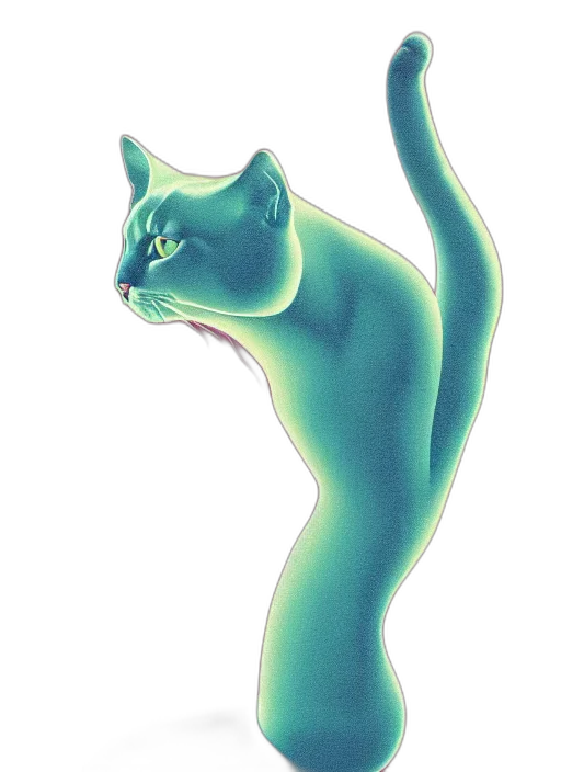 staff, animal, creature, 3d render transparent PNG cut-out