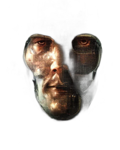 mask, face, robot, creature transparent PNG cut-out